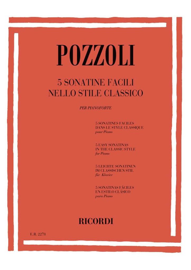 5 Sonatine Facili Nello Stile Classico